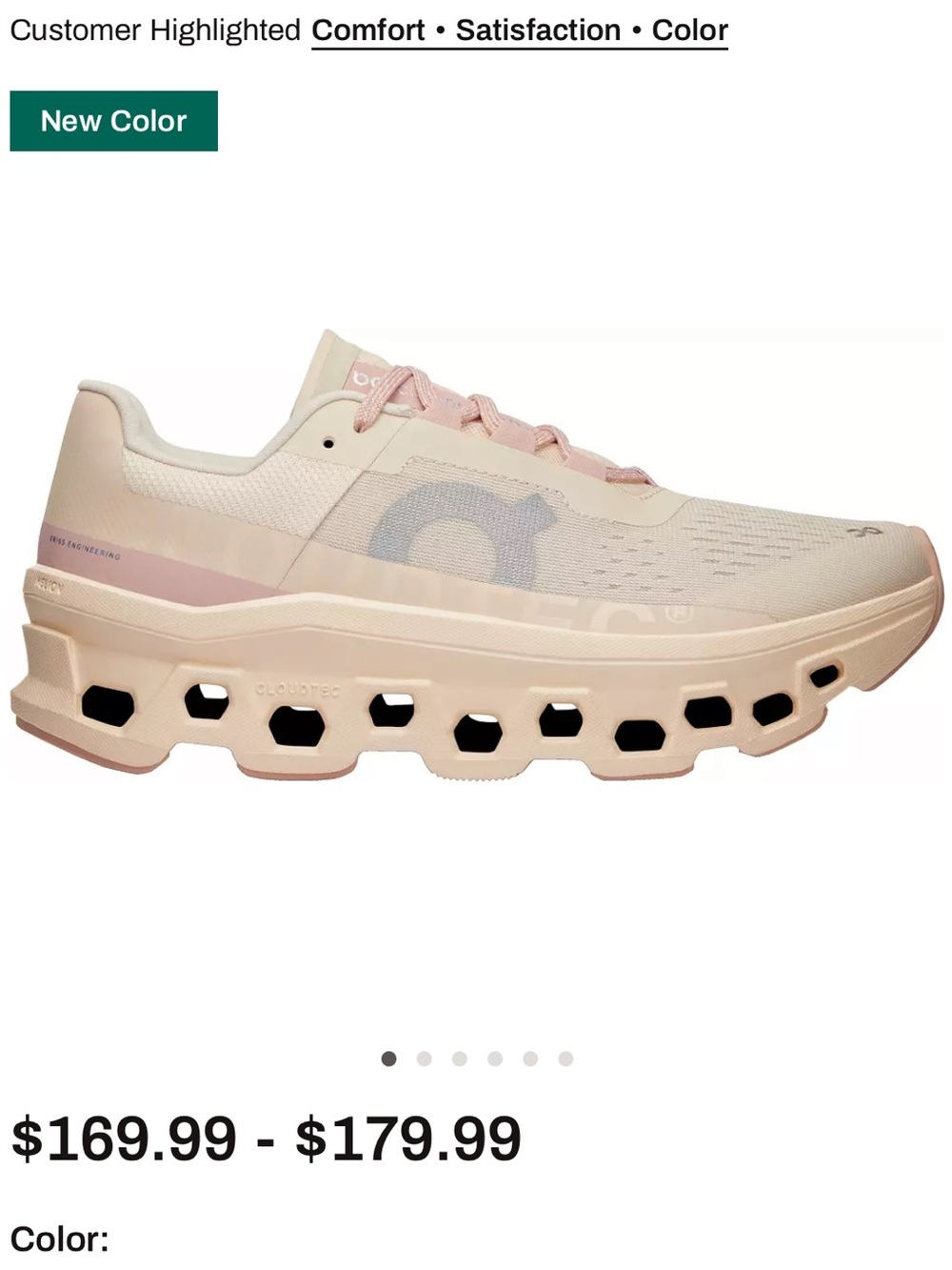 On Running Cloudnova Women's Sneakers in Pale Pink and Cream